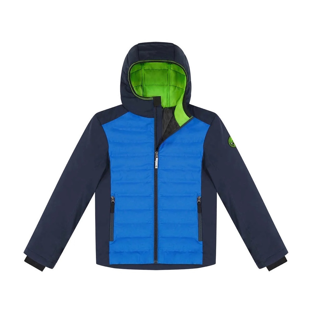 Gerry youth boys full zip jacket with hood blue black